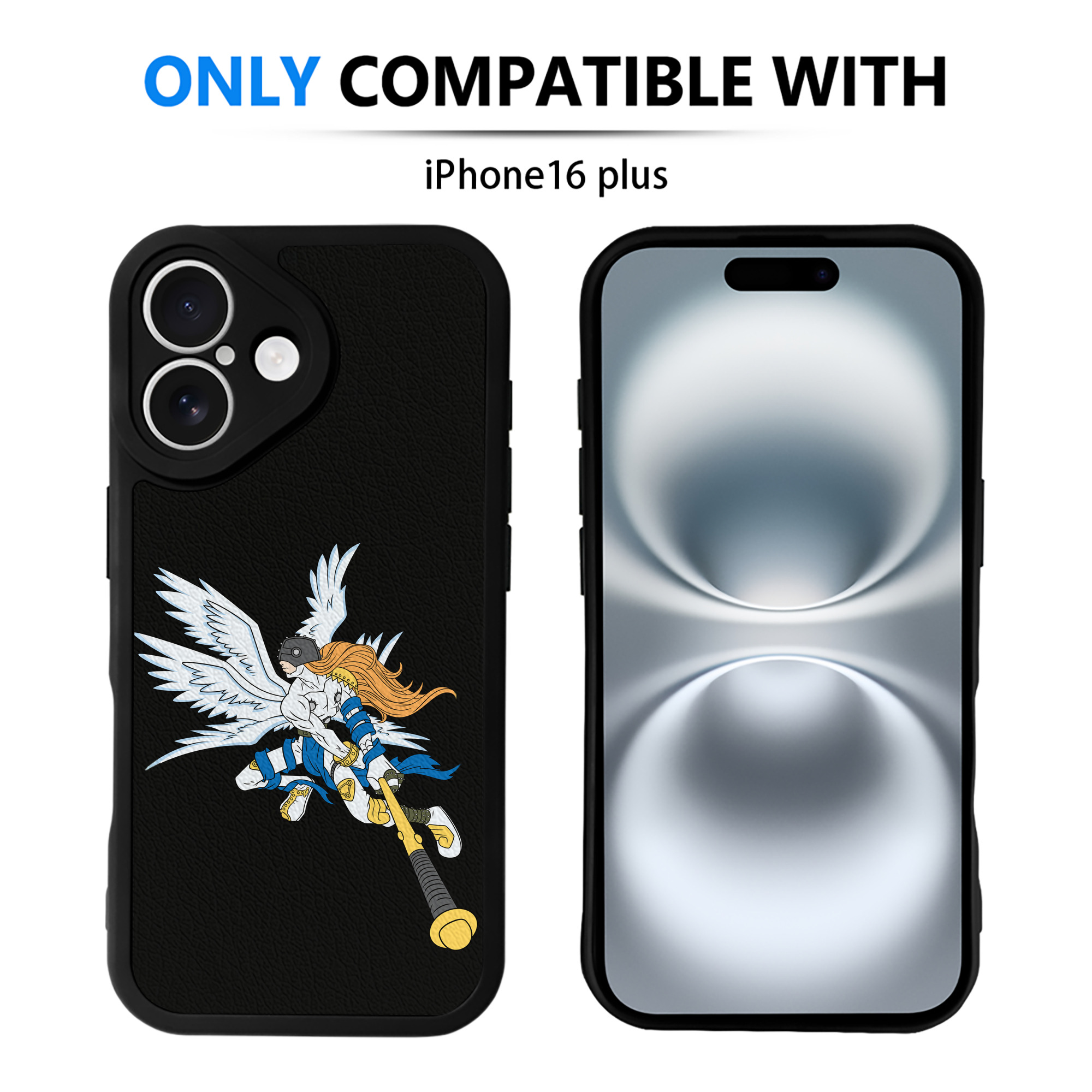 （画像用） Digimon デジタルモンスター/デジモン 【iPhone 16シリーズ対応】シリコンスマホケース（レザー調） 材質：シリコン